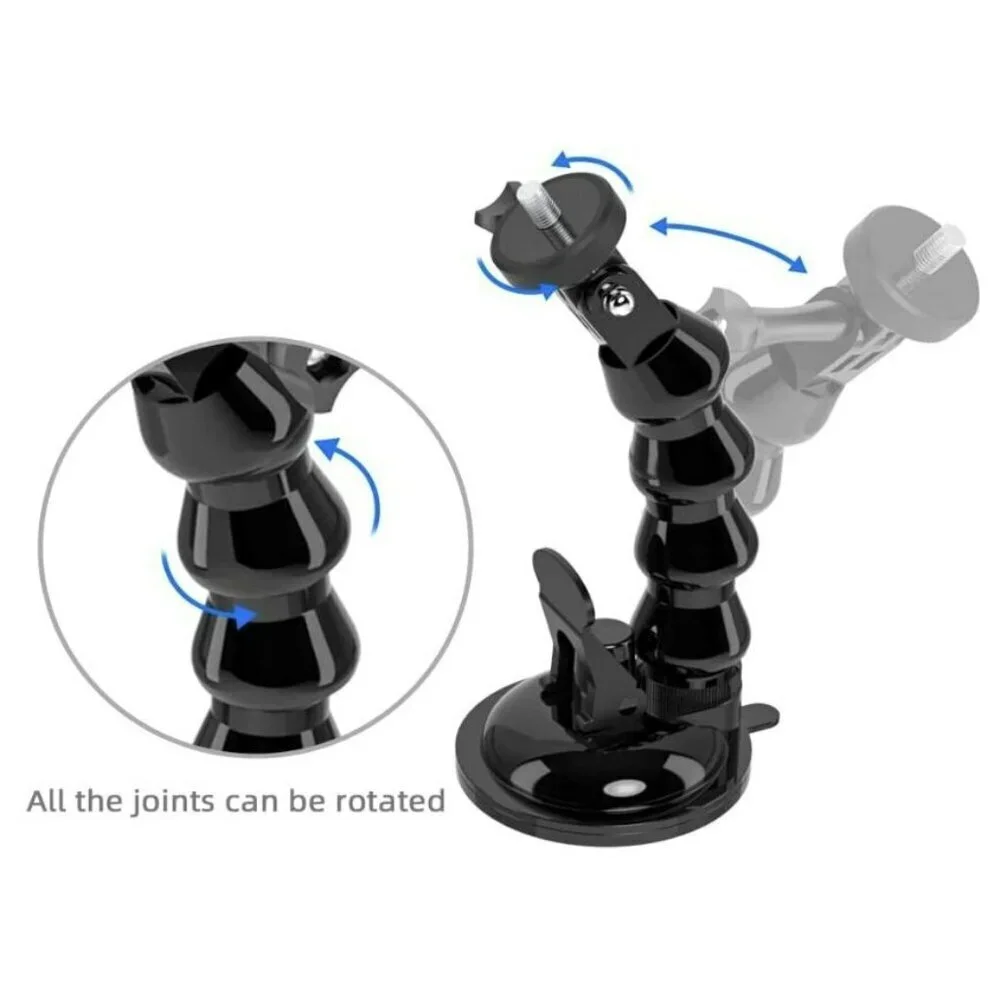 Flexible Gooseneck Extension Suction Cup Car‎ Mount Holder with Phone Holder for